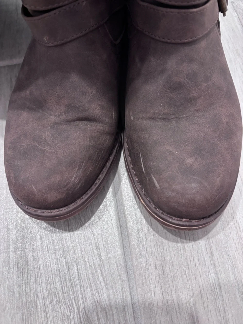 XOXOTall Brown Riding Boots with Side Zipper size 8- Mertle